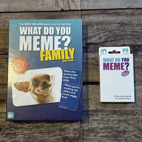 What Do You Meme Bundle of 2 Games Family & On The Go Editions - Picture 1 of 5